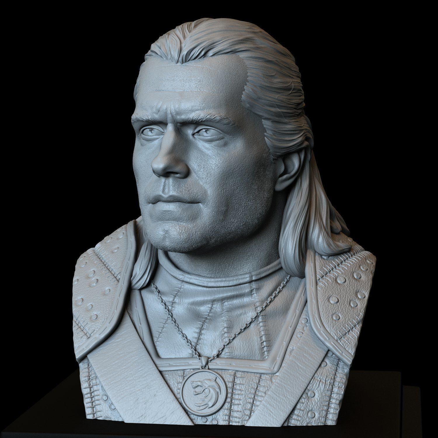Geralt of Rivia from The Witcher 3D print model_16