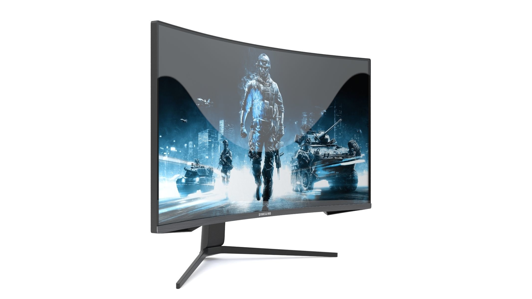 Samsung Odyssey G7 3D model_9