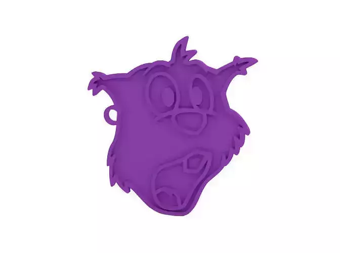 Keychain owl cookie cutter