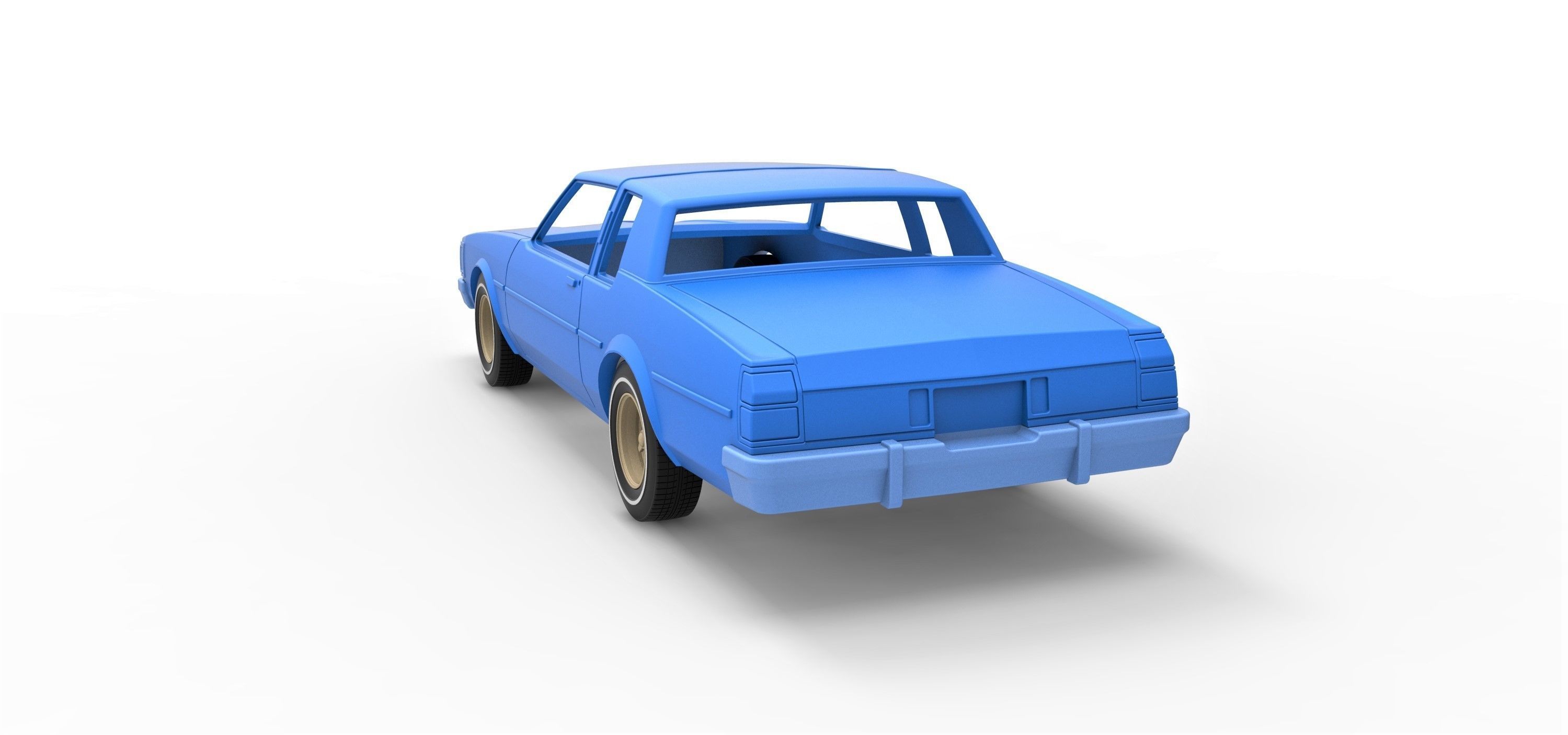 Shell and wheels Oldsmobile Delta 88 1984 Scale 1 to 25 3D print model_11