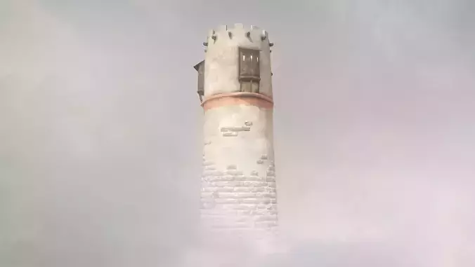 Medieval DRAGON Tower 04 Low-poly 3D model Medieval DRAGON Tower 04 Low-poly 3D model