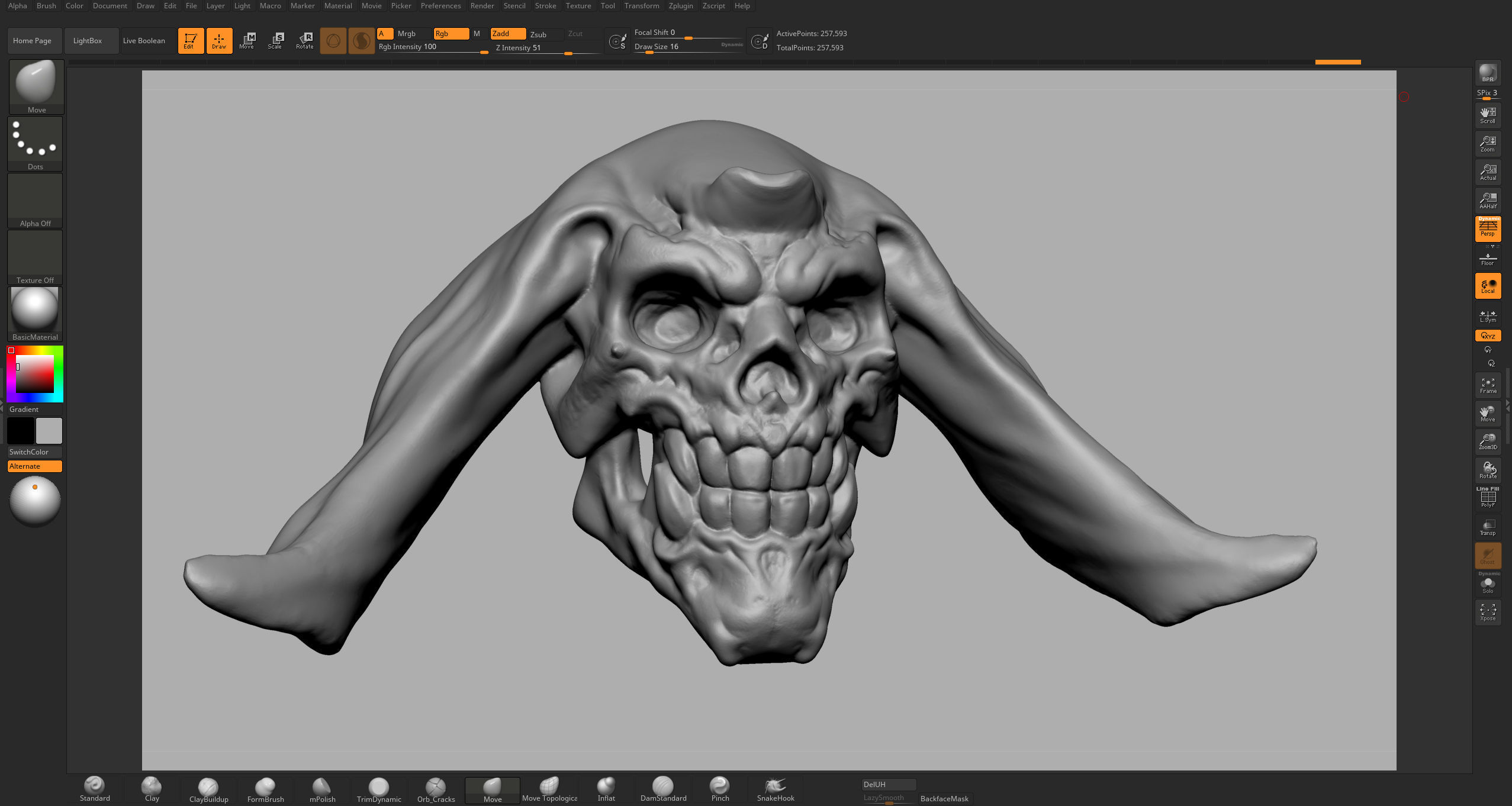 Stylized Skull 3D model_6