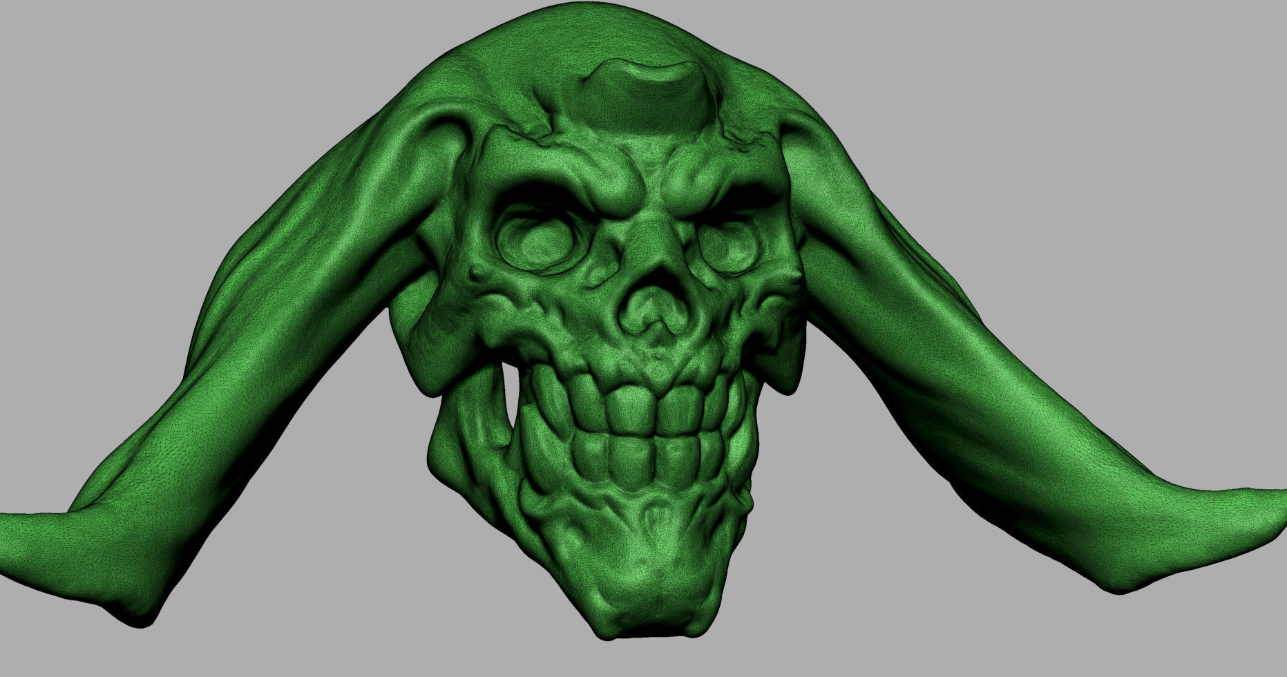 Stylized Skull 3D model_5