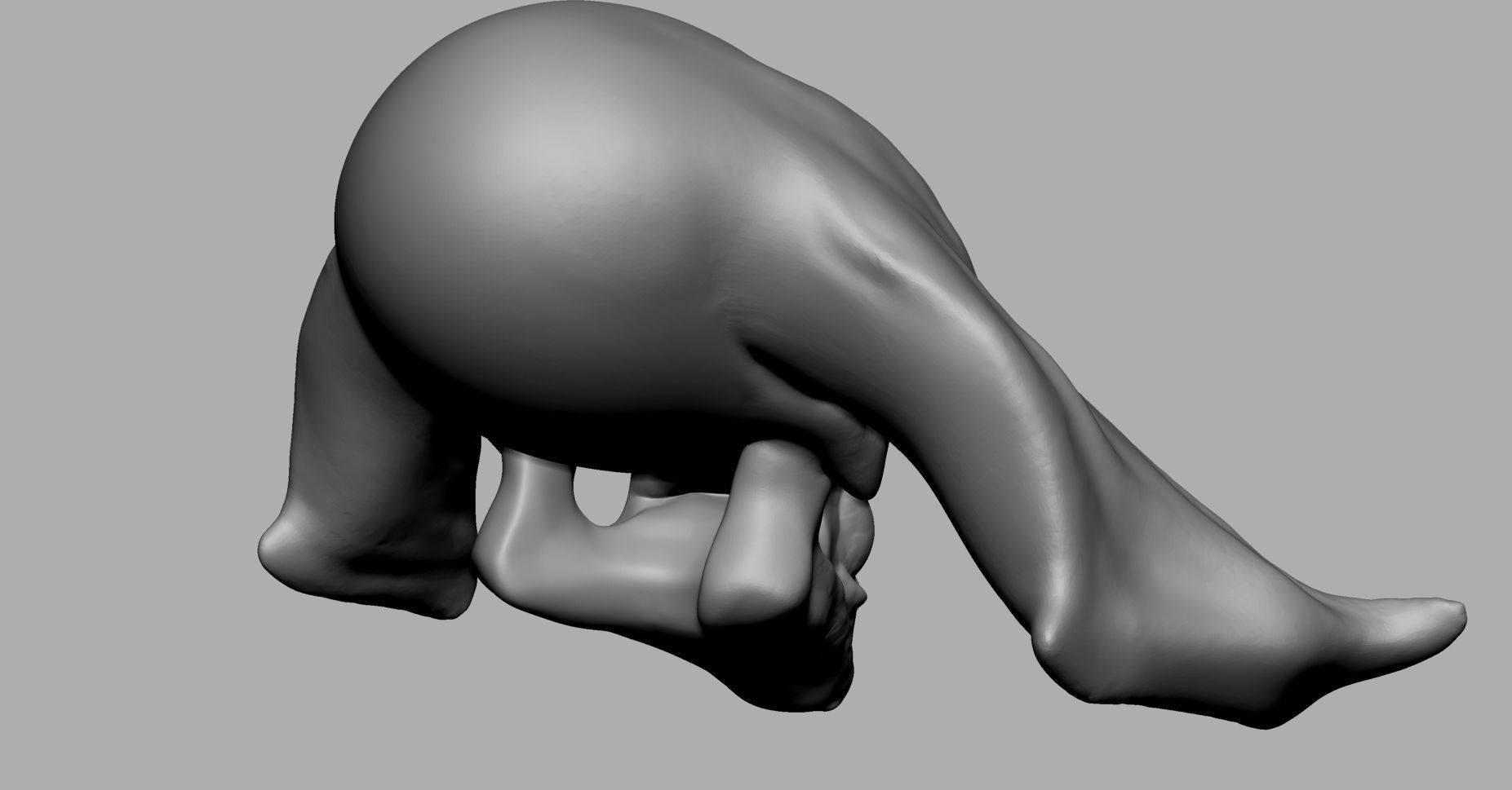 Stylized Skull 3D model_4