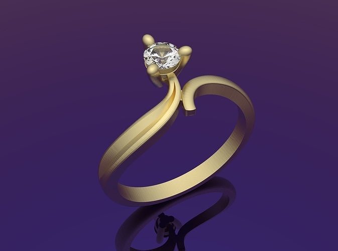 Engagement Ring 3D print model