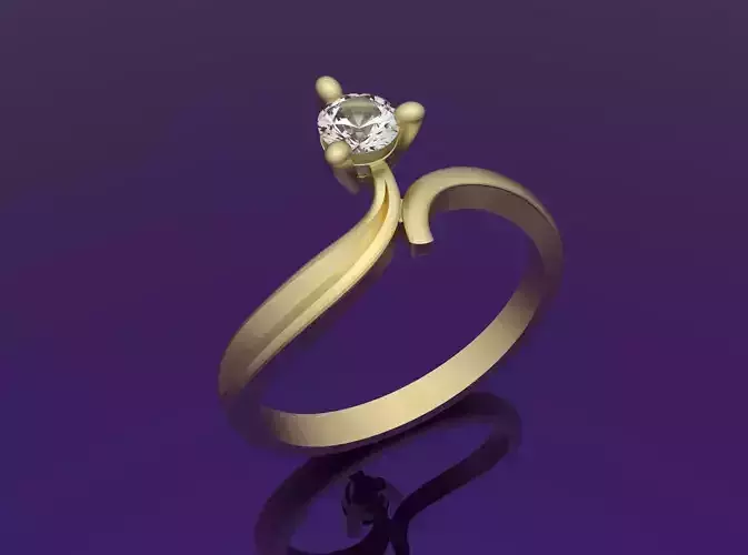 Engagement Ring 3D print model