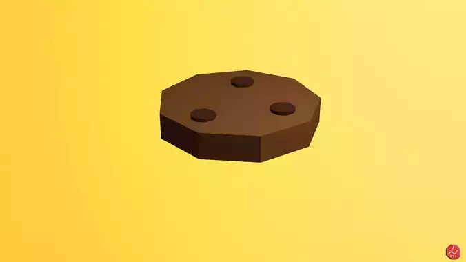 Low-poly Cookie lego Low-poly 3D model