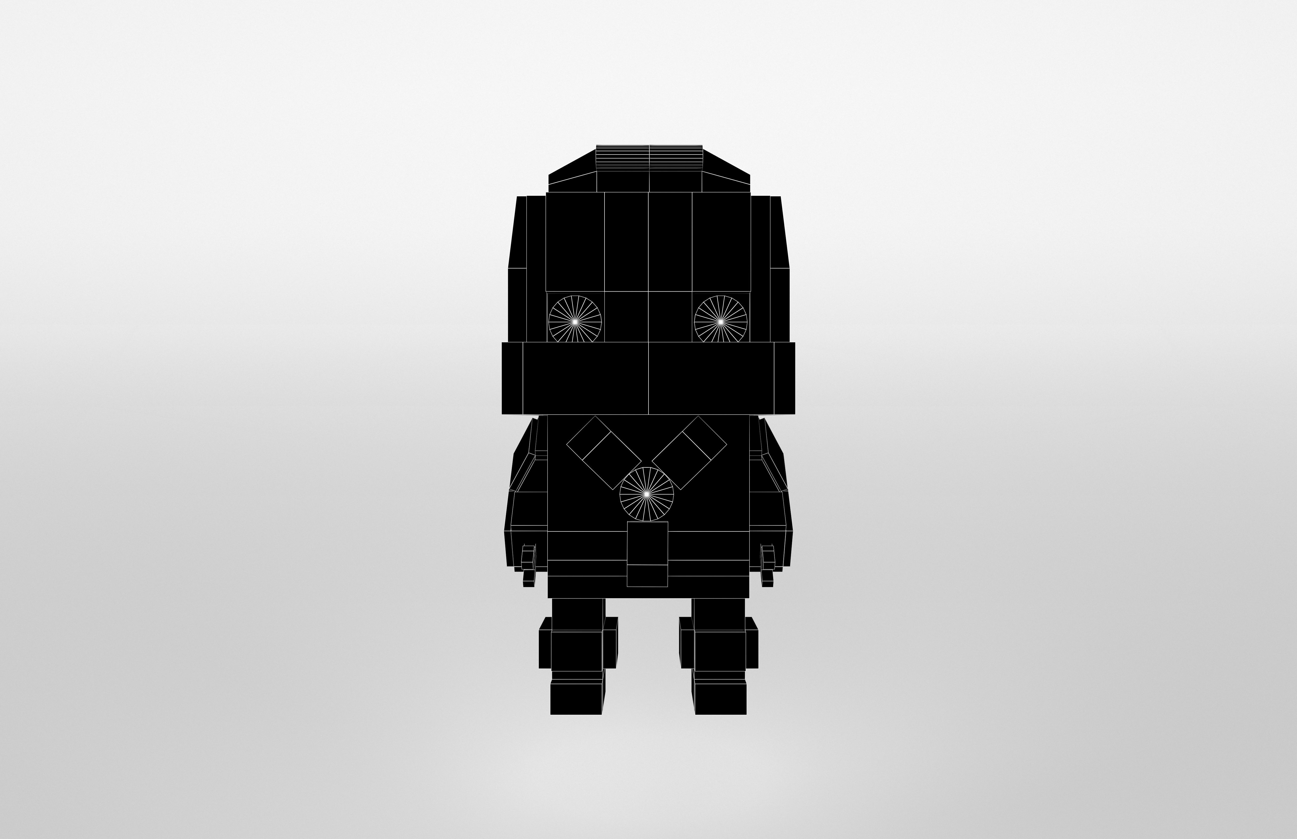 Brick HeadZ 0101 Iron Man Mark 1 Low-poly 3D model_6