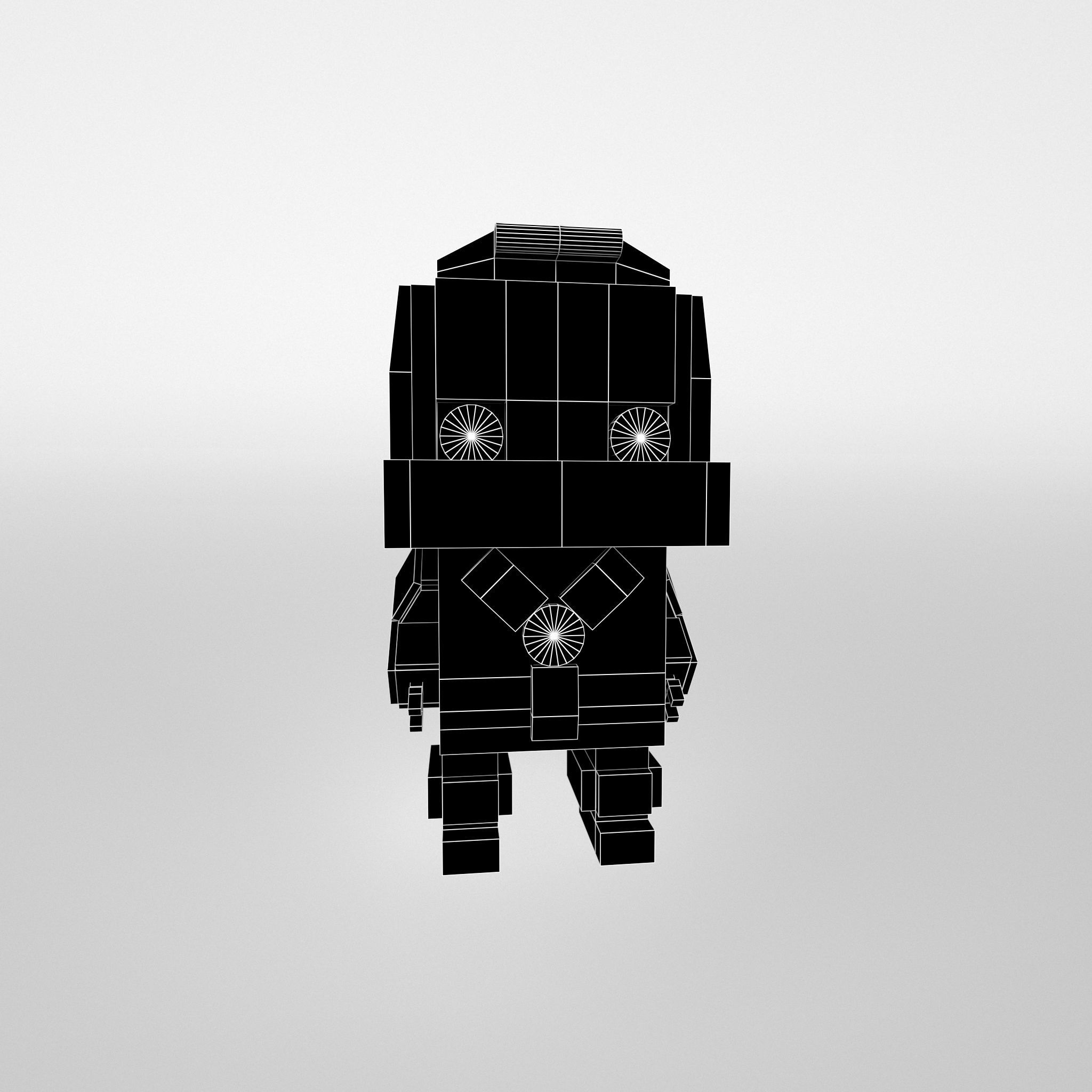 Brick HeadZ 0101 Iron Man Mark 1 Low-poly 3D model_4
