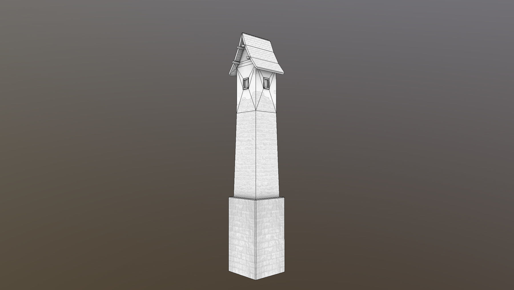 Medieval DRAGON Tower 05 Low-poly 3D model_10