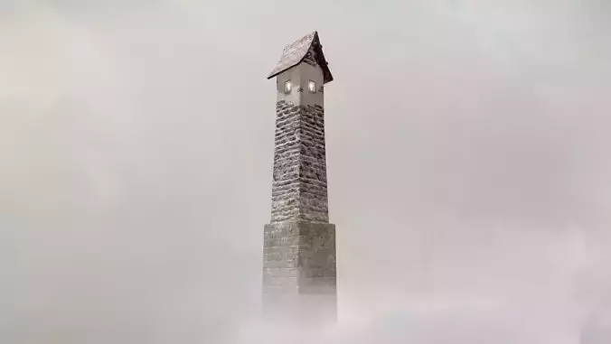 Medieval DRAGON Tower 05 Low-poly 3D model Medieval DRAGON Tower 05 Low-poly 3D model