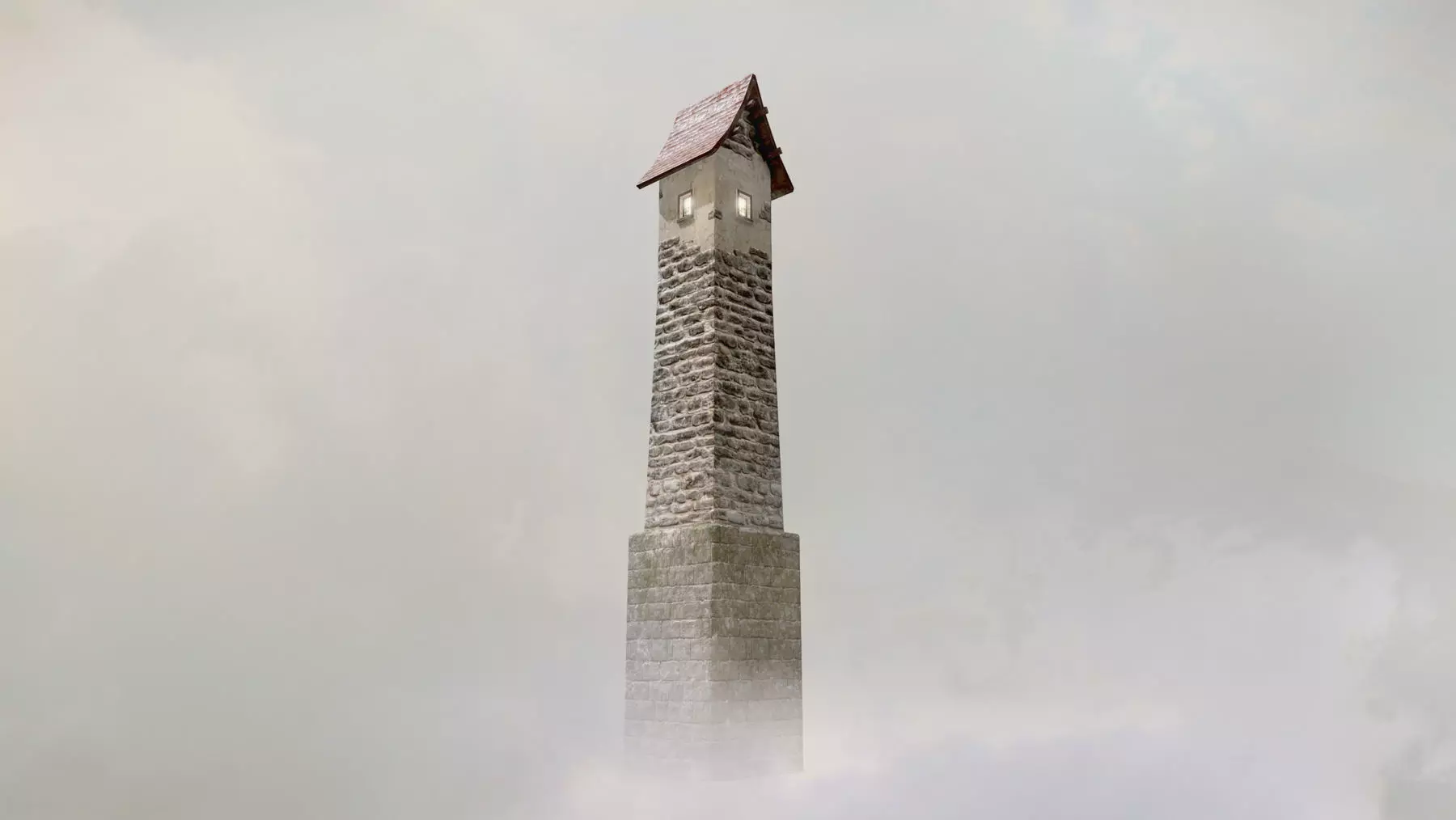 Medieval DRAGON Tower 05 Low-poly 3D model_0