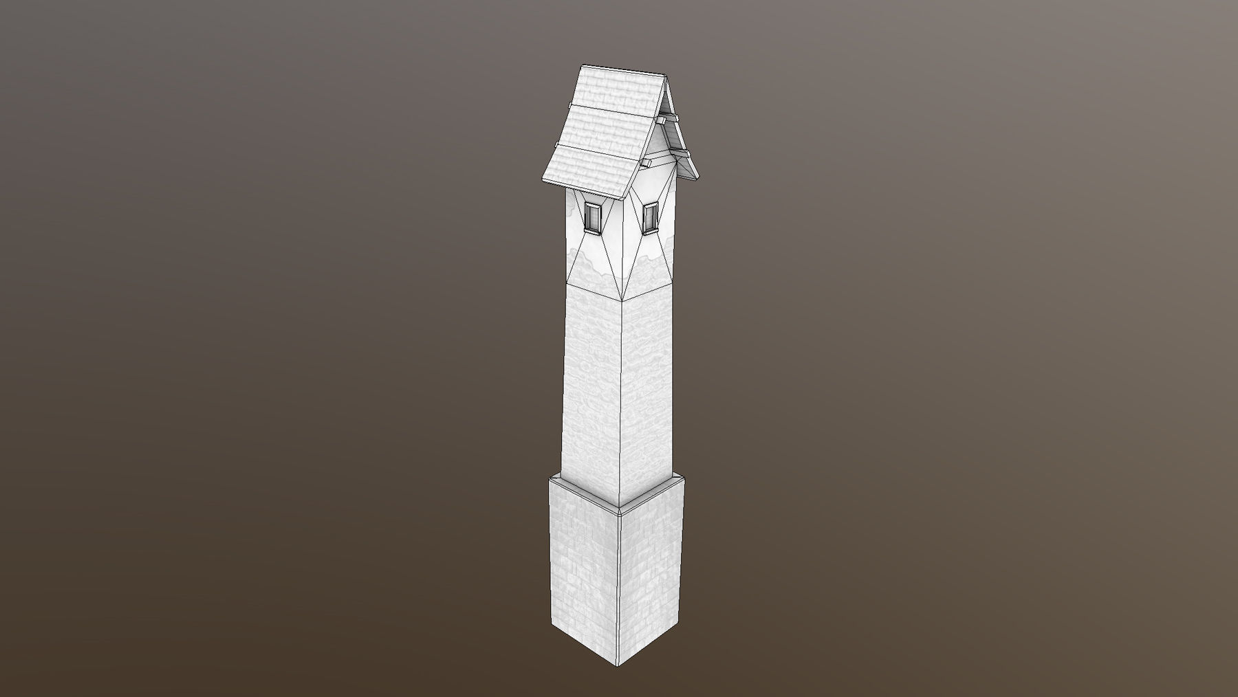 Medieval DRAGON Tower 05 Low-poly 3D model_11