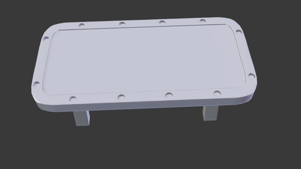  Poker Table Low-poly 3D model_3