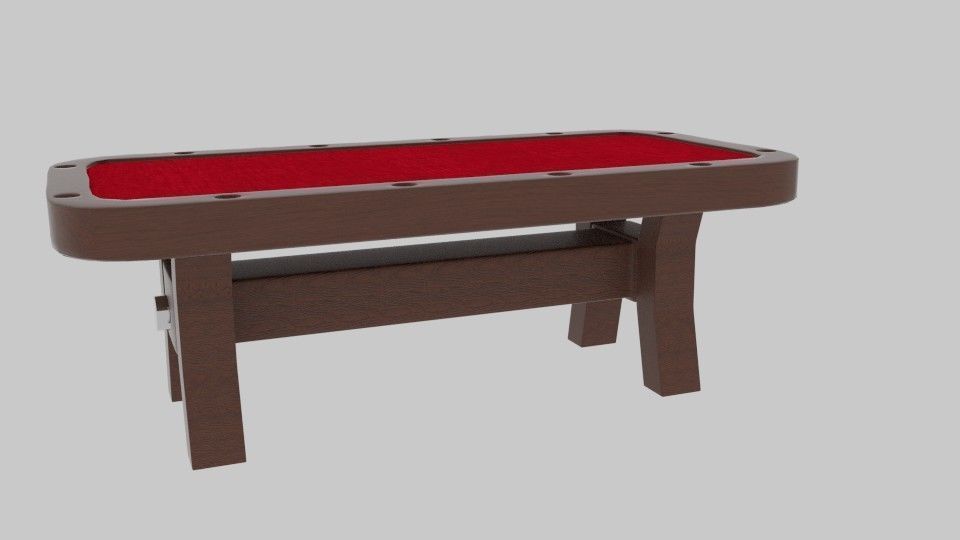  Poker Table Low-poly 3D model_2