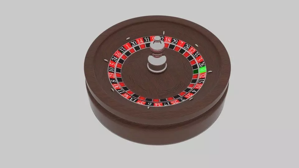 Roulette Spin Low-poly 3D model