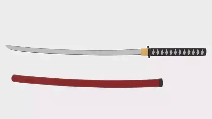 Samuray samurai sword 3D model