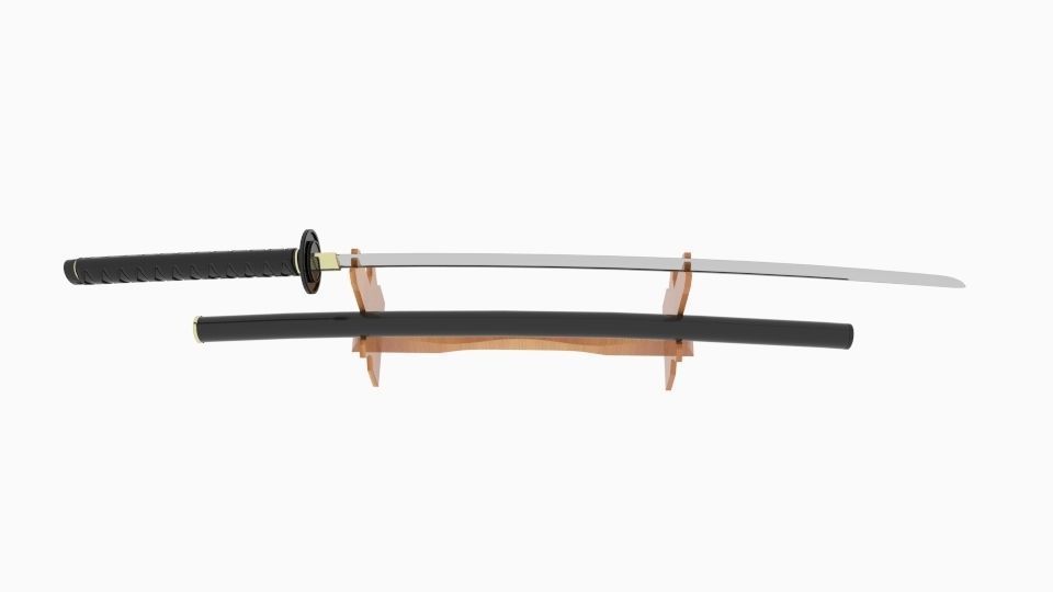  Katana With Dock 3D model_3