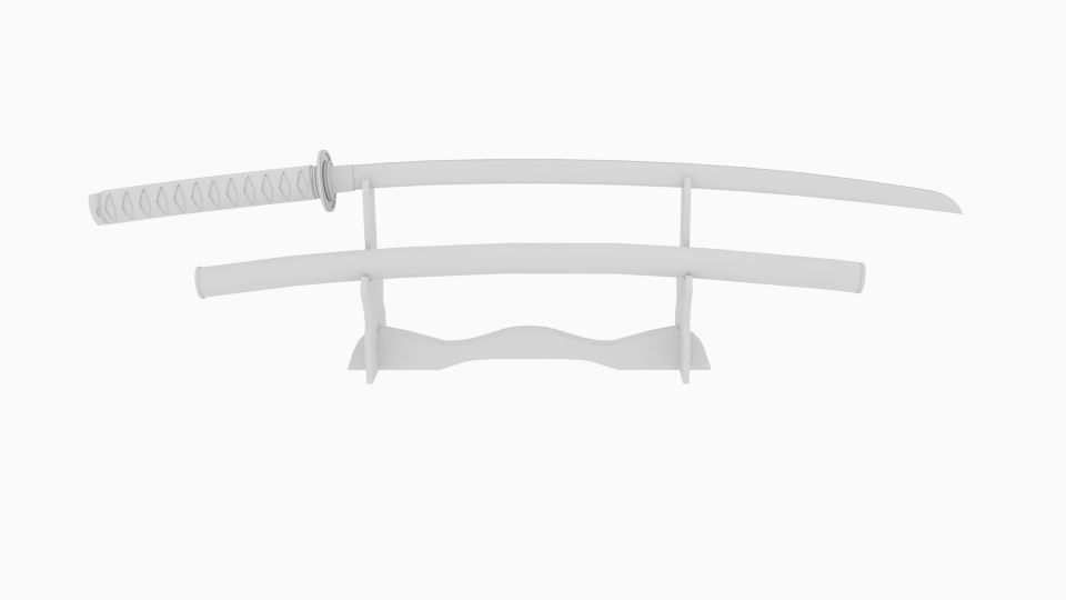  Katana With Dock 3D model_4