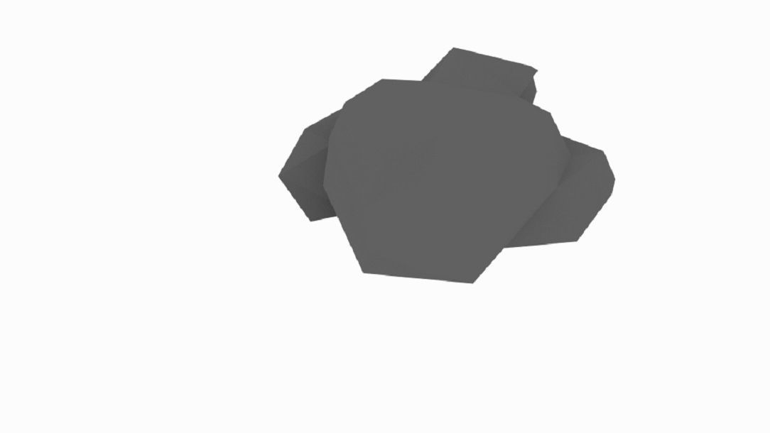 Low Poly Rock Character Low-poly 3D model_3