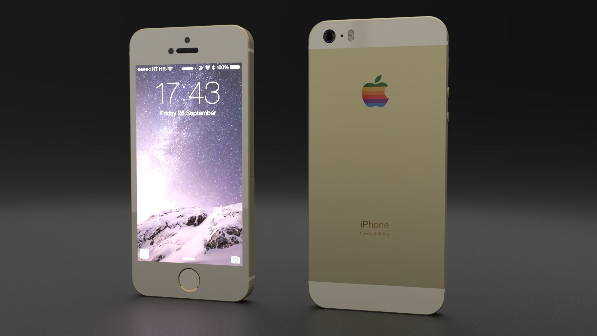 IPHONE 5S  Free low-poly 3D model_7