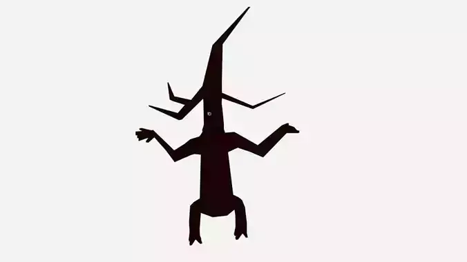 Cartoon Dead Tree Character