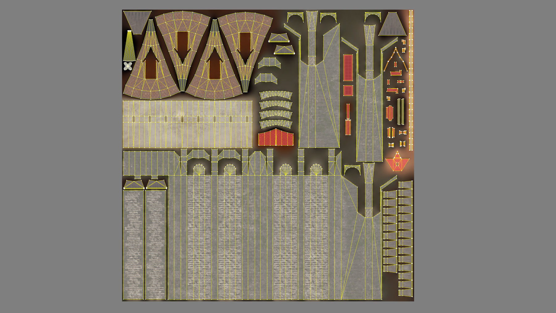 Medieval DRAGON Tower 06 Low-poly 3D model_25