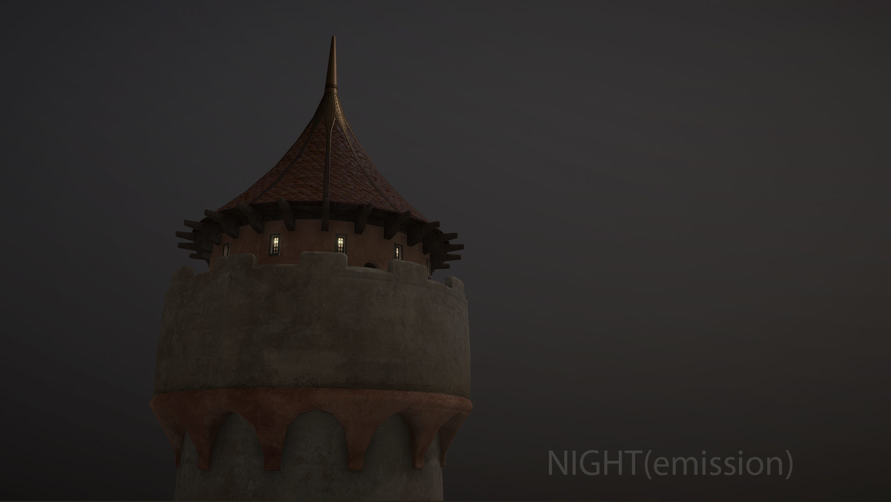 Medieval DRAGON Towers 3D Model Collection_16