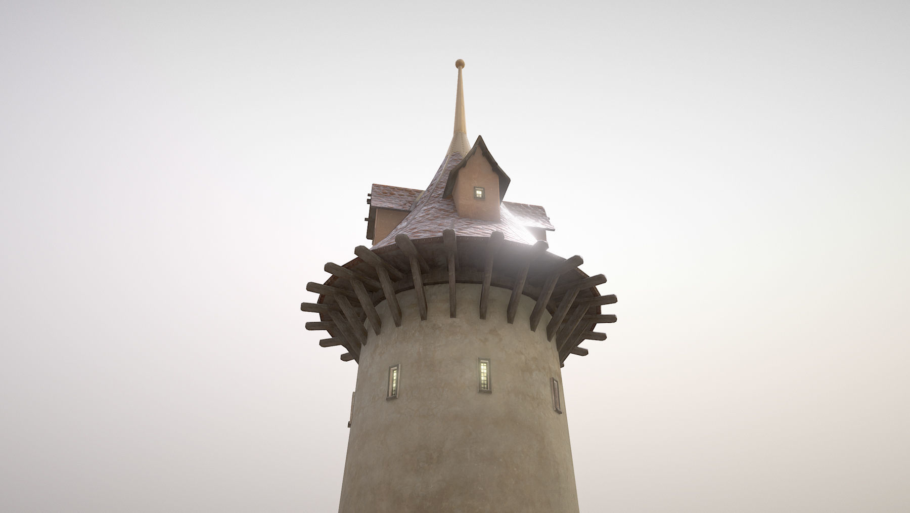 Medieval DRAGON Towers 3D Model Collection_24