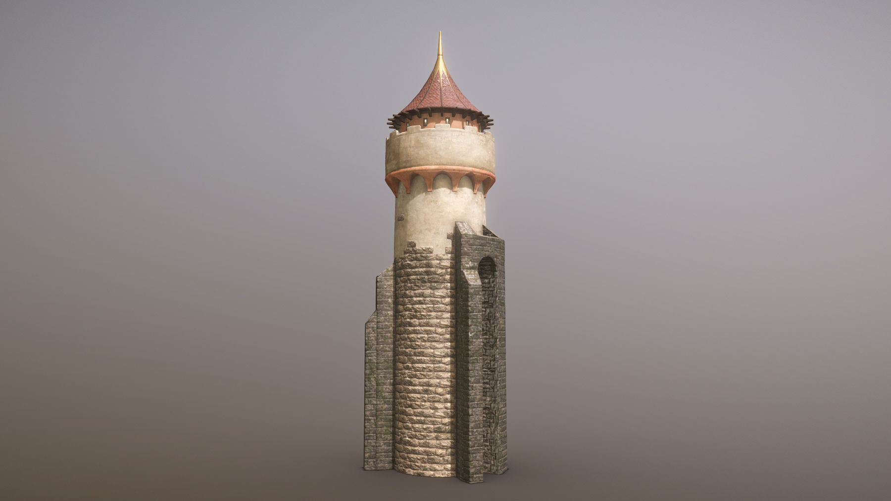 Medieval DRAGON Towers 3D Model Collection_14