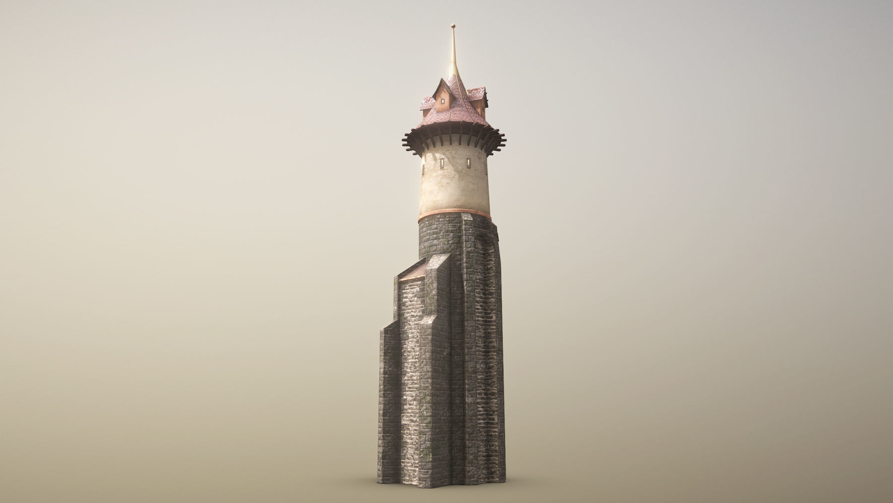 Medieval DRAGON Towers 3D Model Collection_23