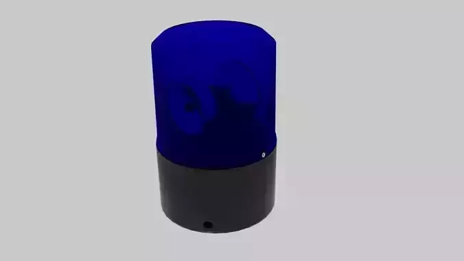 Police Siren Low-poly 3D model