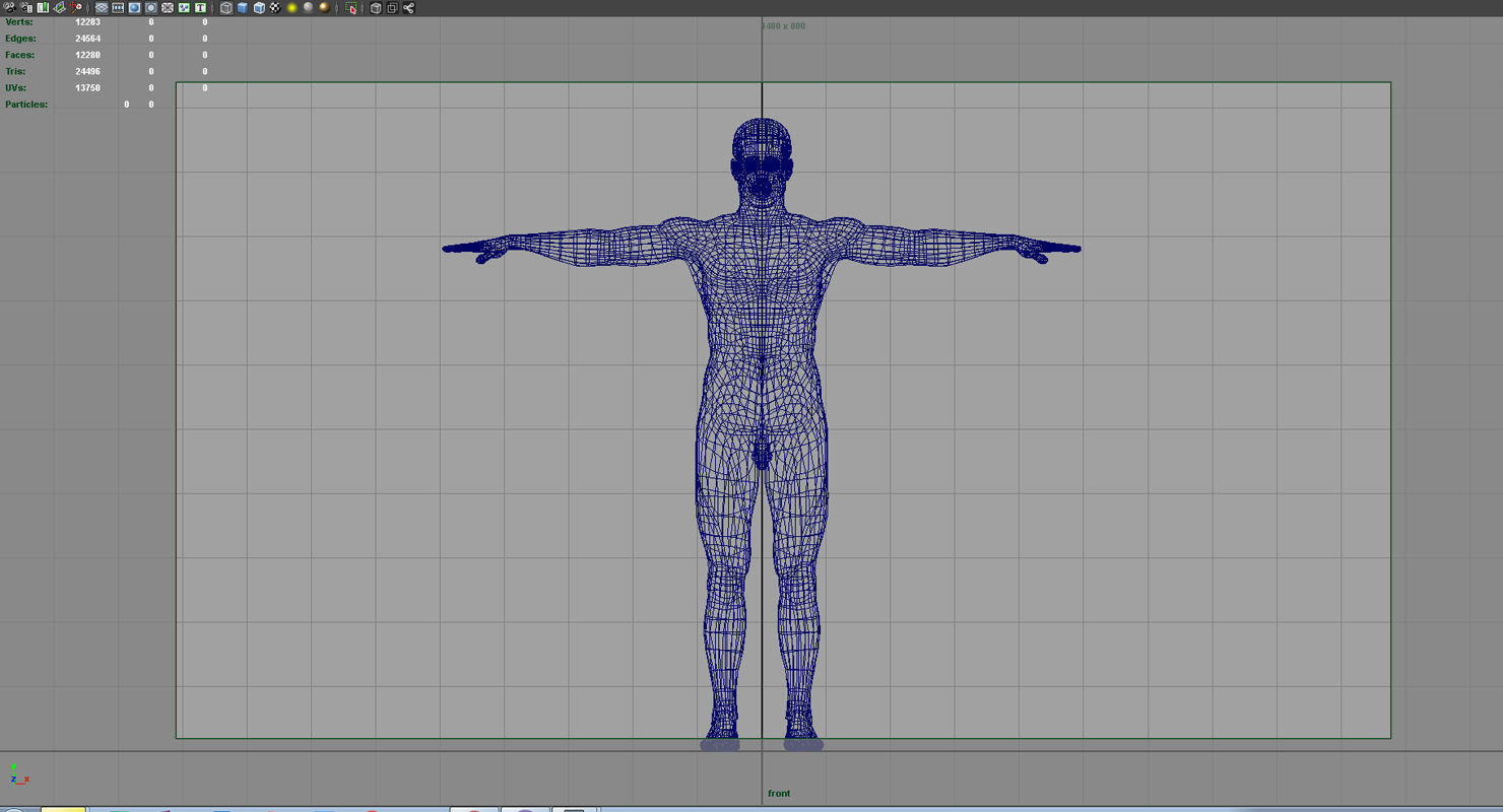  man ful figure 3d model 3D model_9