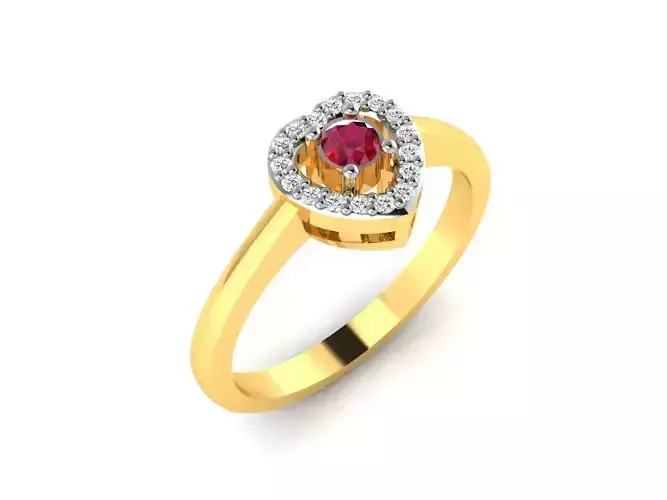 Women bride solitaire ring 3dm render detail 3D print model