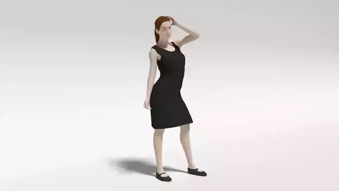 Cartoon Fashion Woman