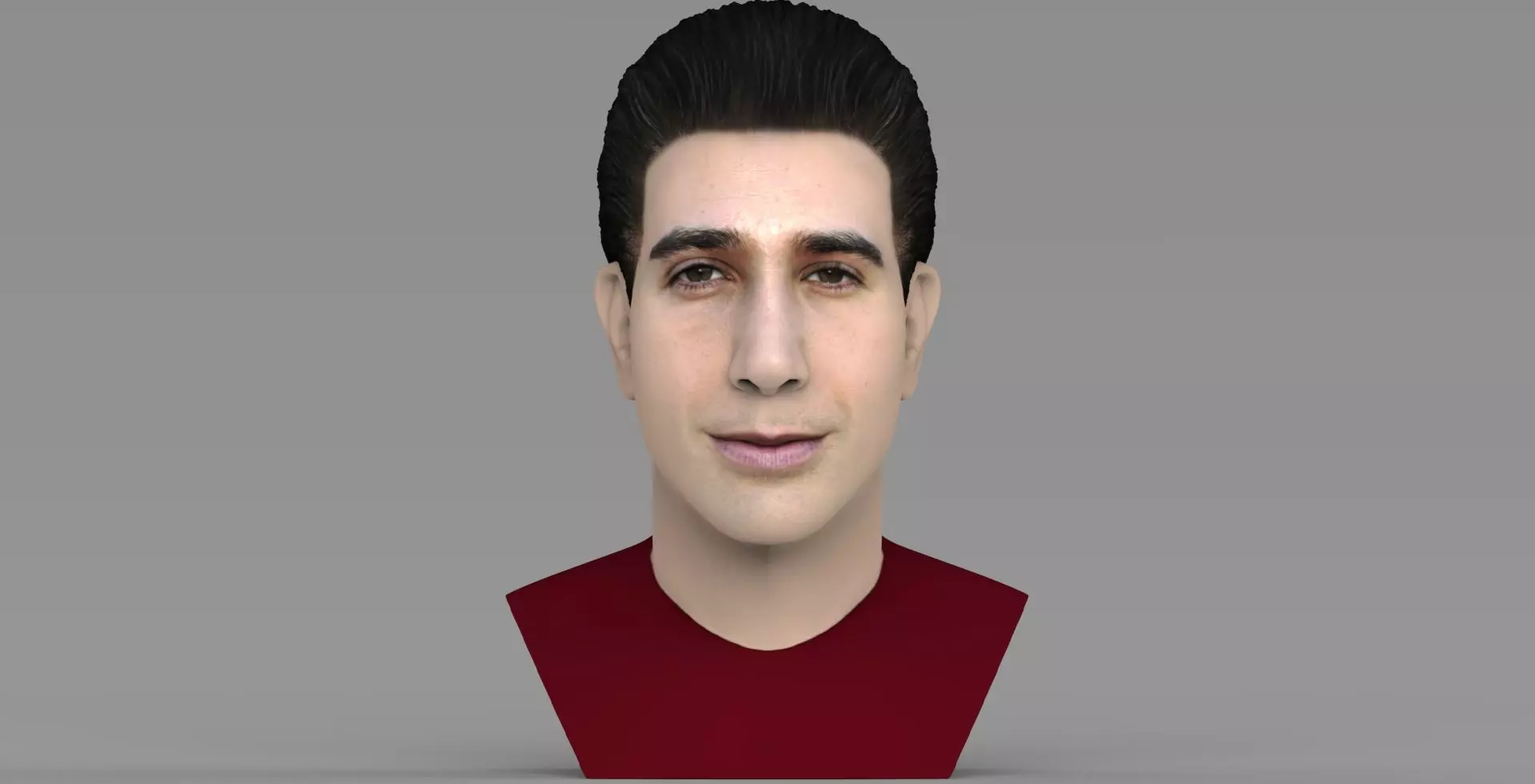 Ross Geller from Friends bust ready for full color 3D printing 3D print model