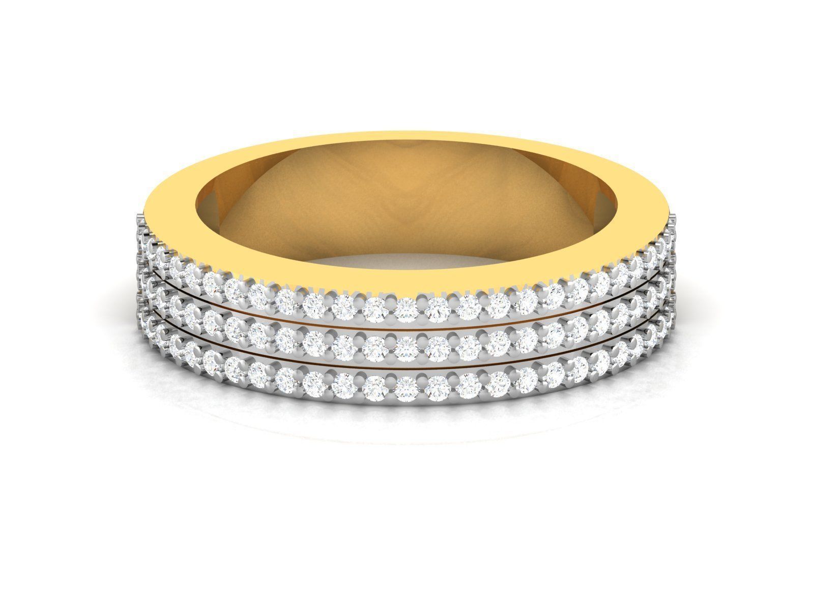 Men groom solitaire ring 3dm render detail 3D print model_6