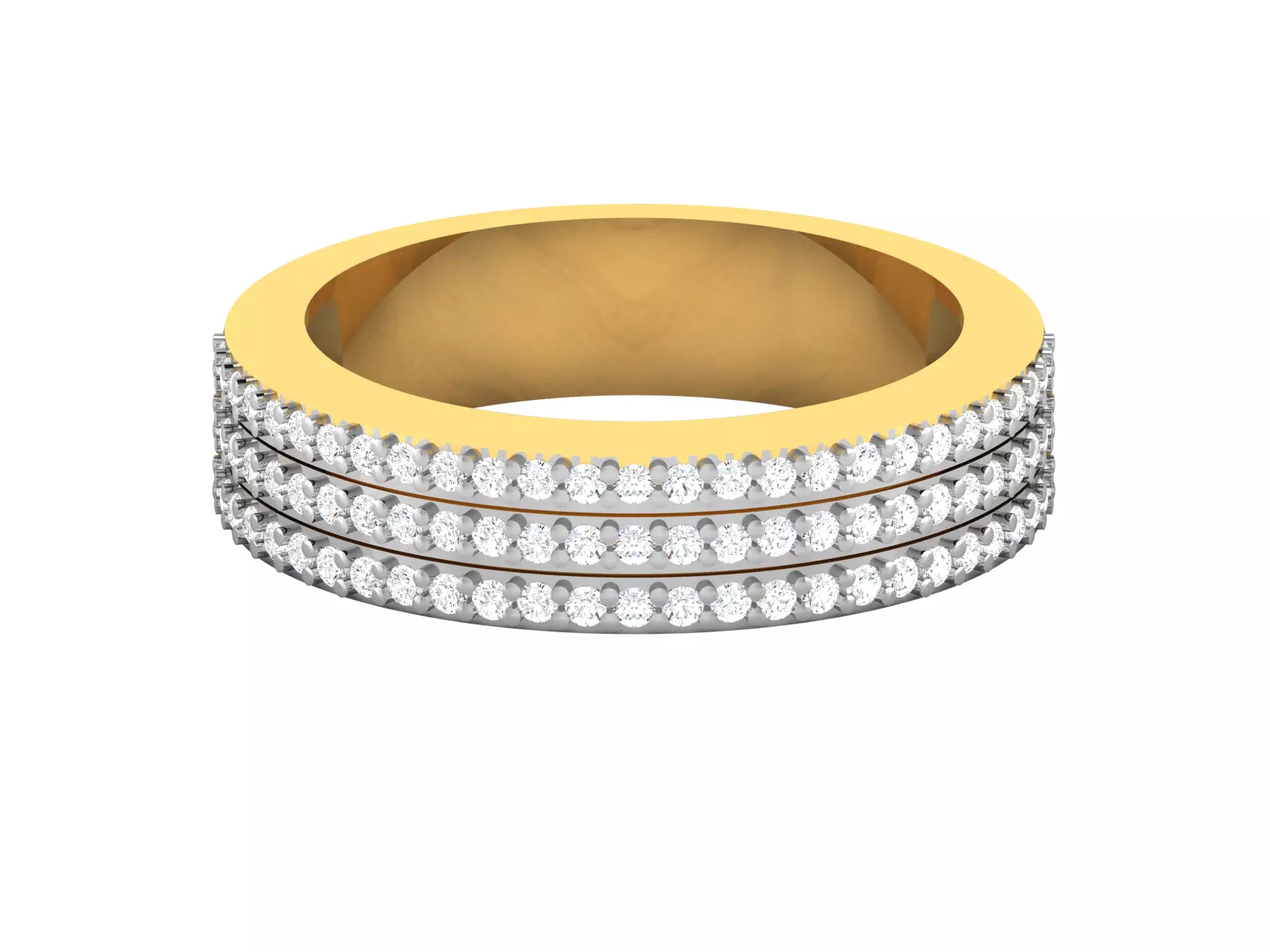 Men groom solitaire ring 3dm render detail 3D print model_0