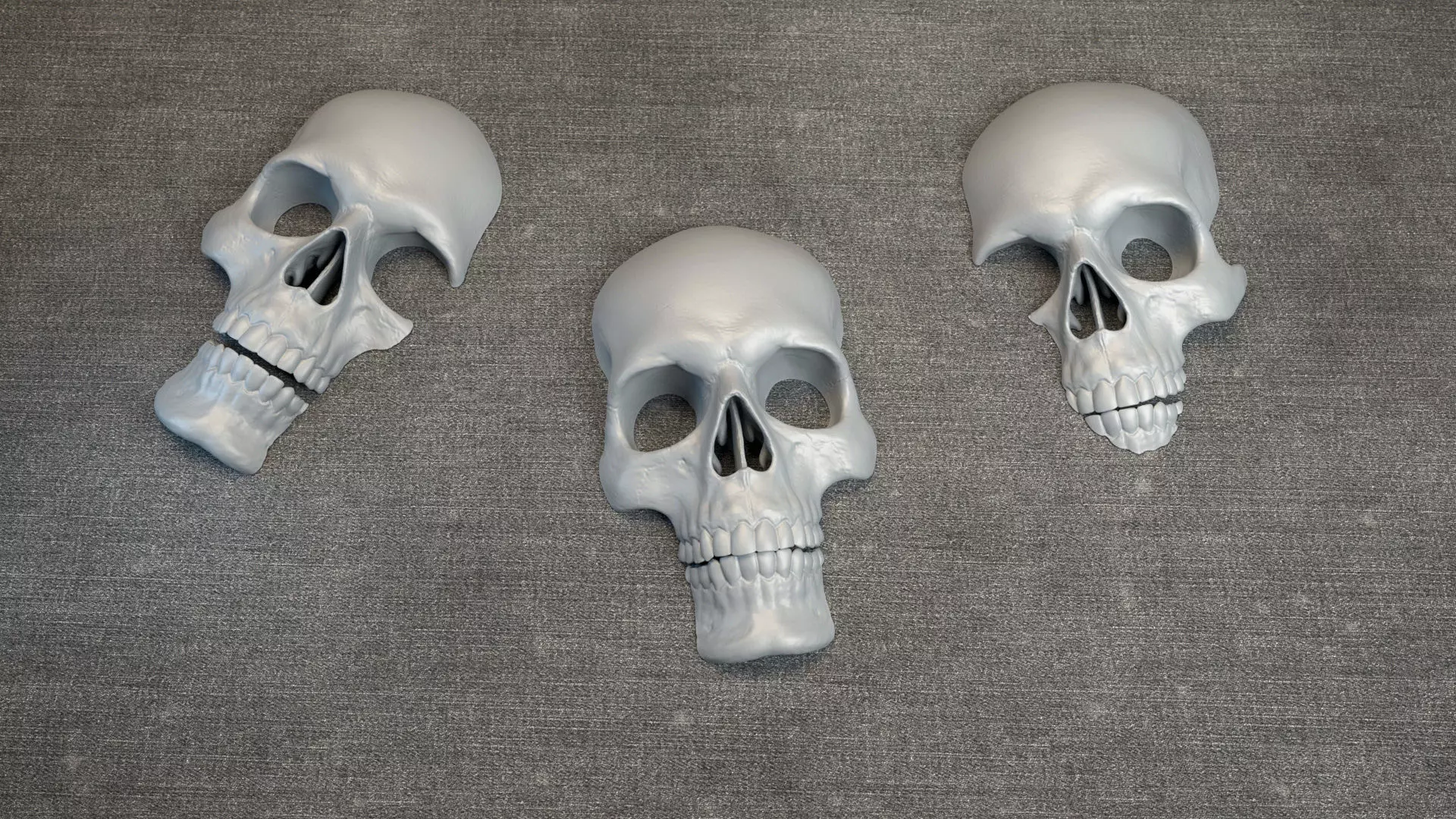 Skulls - Wall Decoration 3D print model_0