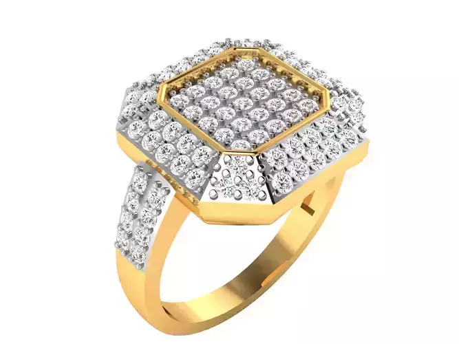 Women bride solitaire ring 3dm render detail