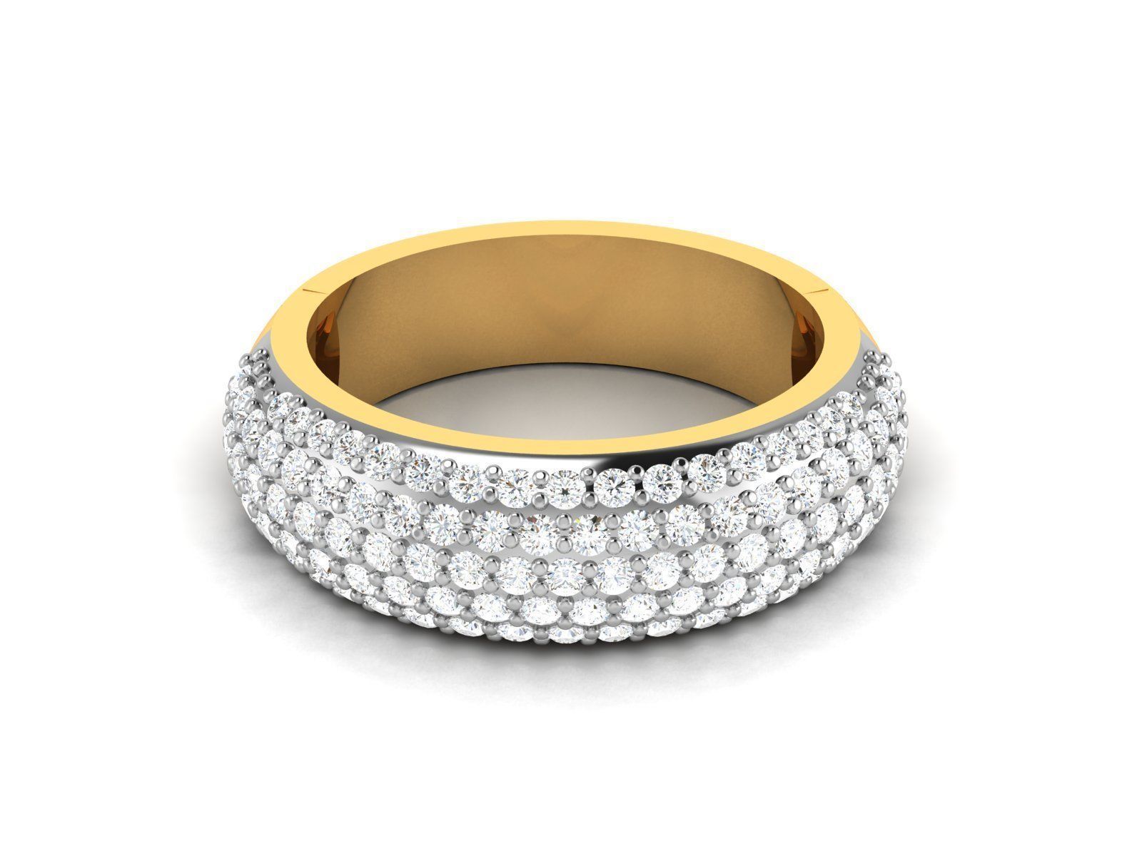 Women Band Ring 3dm render detail 3D print model_7