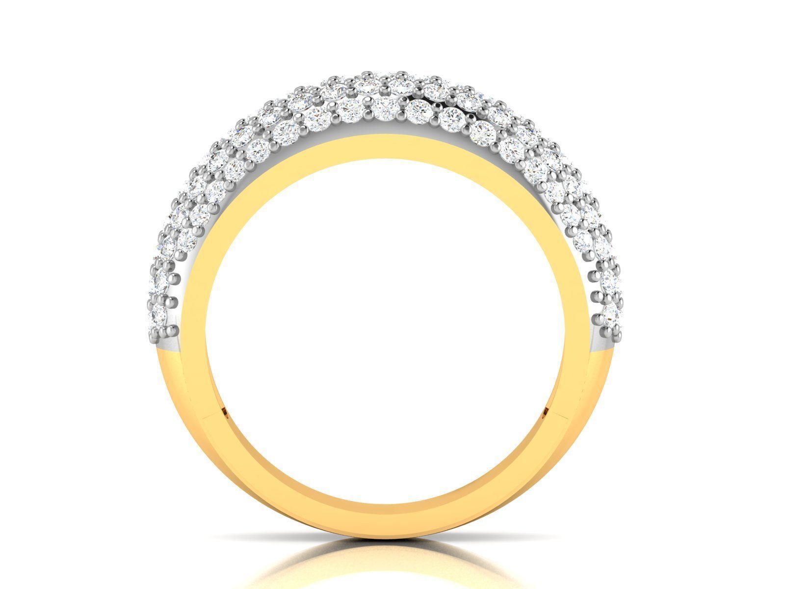 Women Band Ring 3dm render detail 3D print model_3