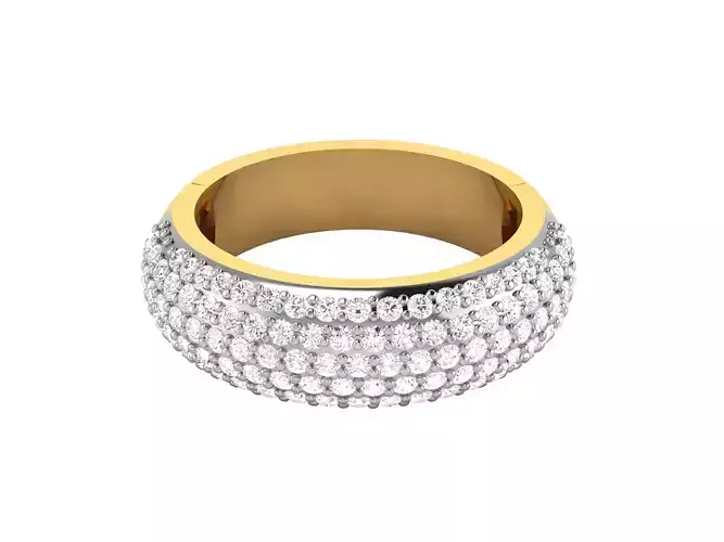 Women Band Ring 3dm render detail