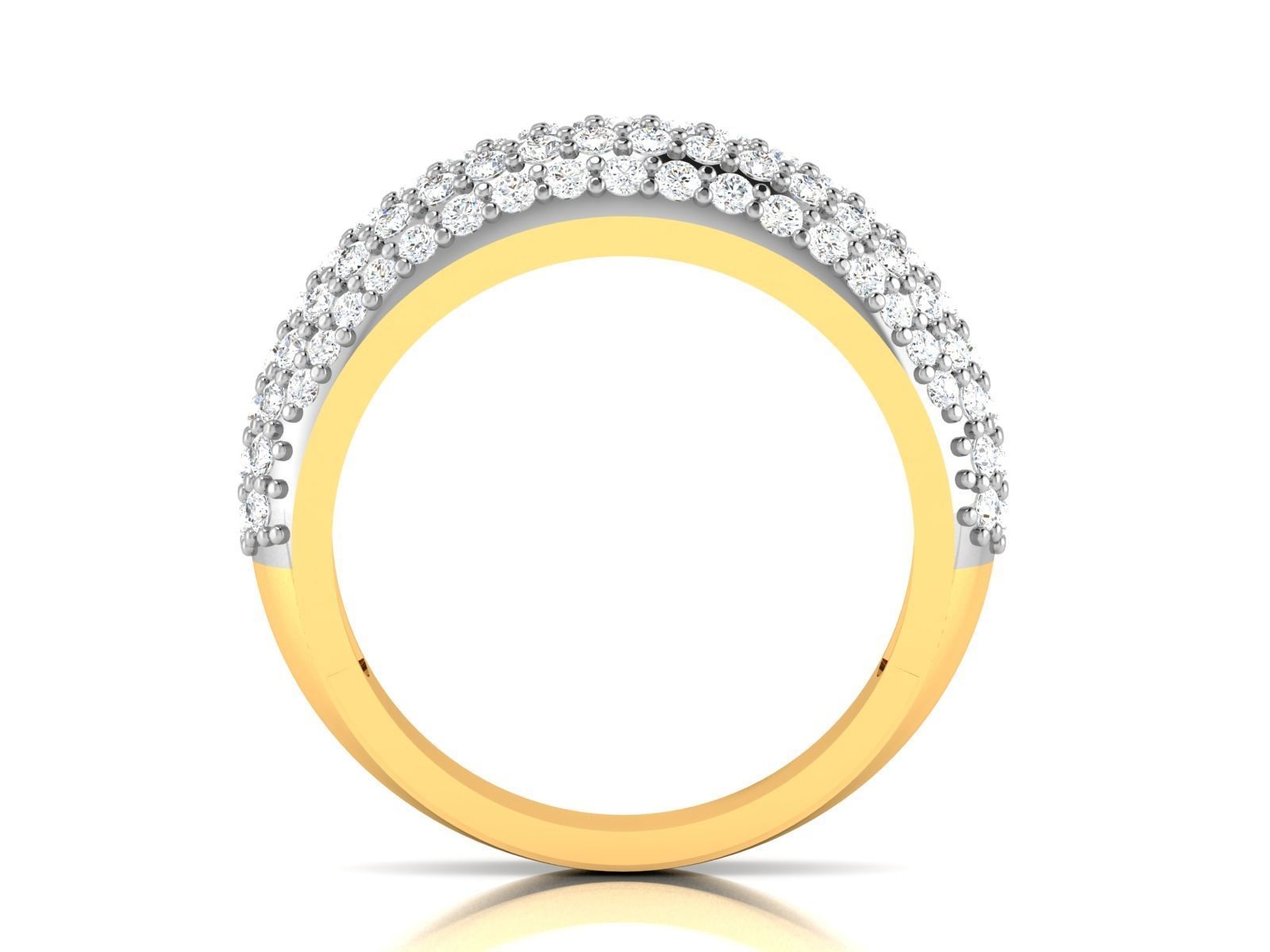 Women Band Ring 3dm render detail 3D print model_4