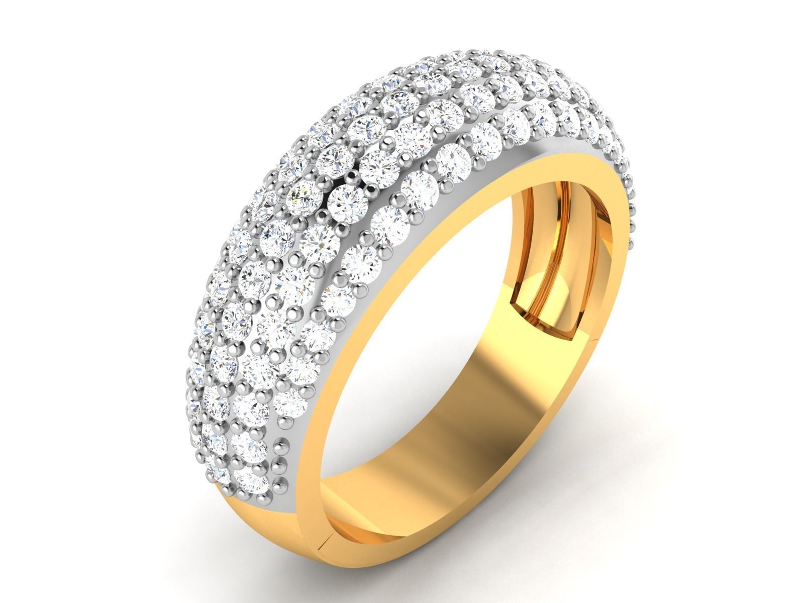 Women Band Ring 3dm render detail 3D print model_1