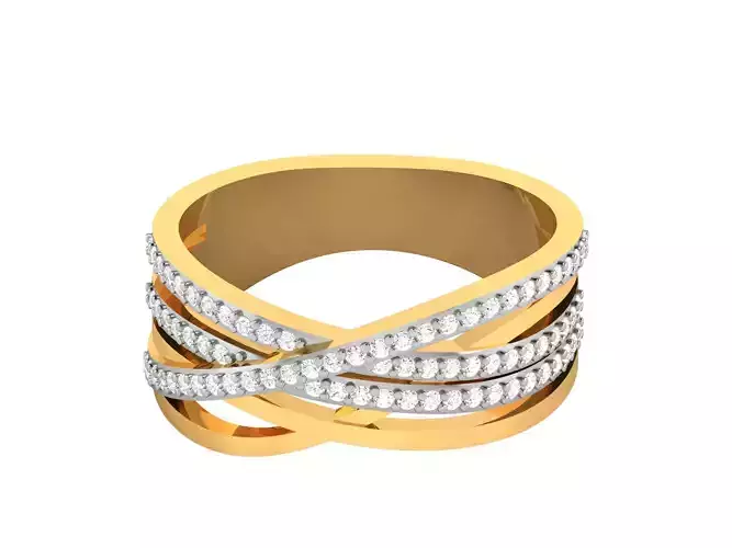 Women Band Ring 3dm render detail