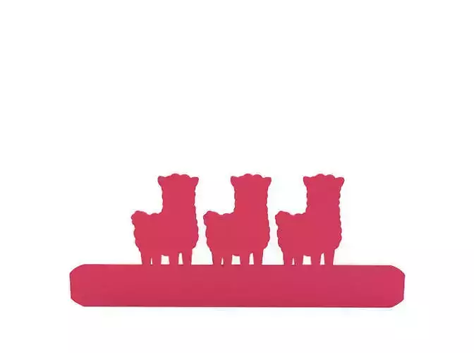 Bookmark three llamas