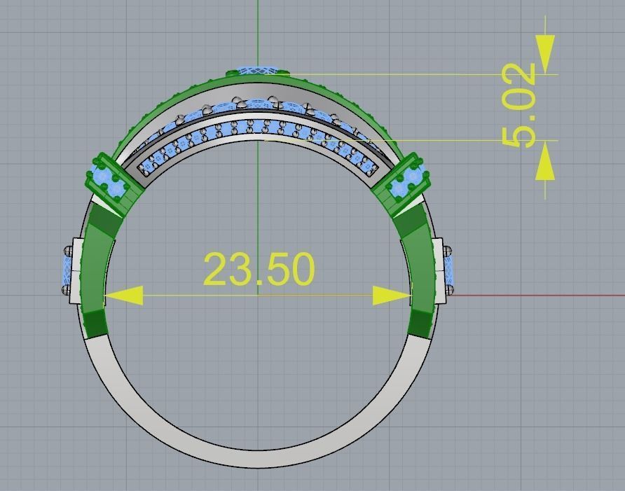M RINGS N42 3D print model_11