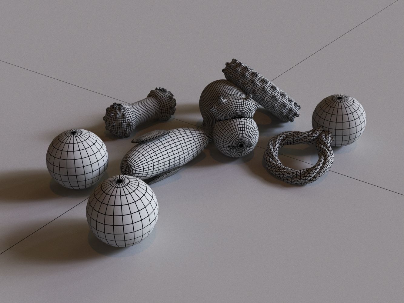 Dog Toys Low-poly 3D model_4