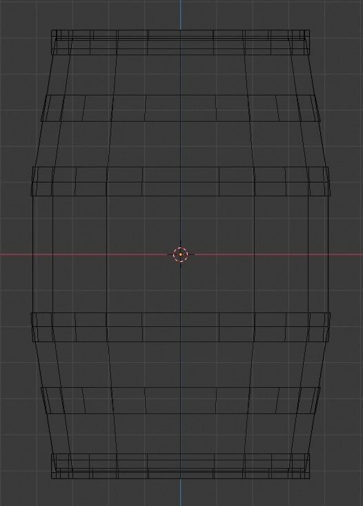 Wooden barrel cartoon Free low-poly 3D model_4